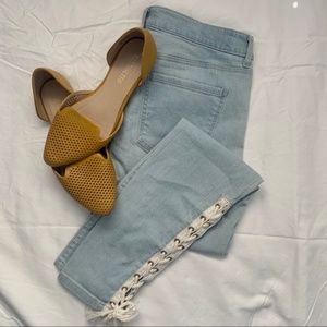 Forever 21 Skinny Jeans Lace Up Size 29